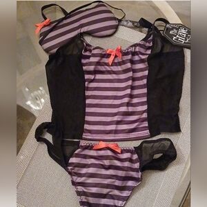 The Grave Girls Dreams 3 Pc Lingerie Set